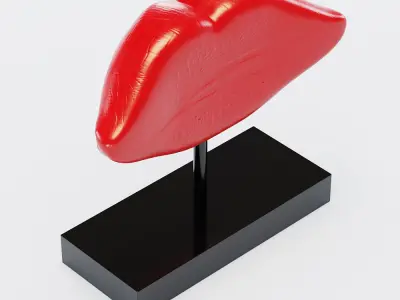 Figurine Lips 3D print model