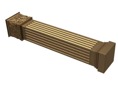 Column Capital 0902 Low-poly 3D model