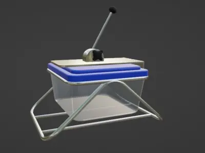 Medical Sharps Container with Hub Cutter 3d Model print ready 3D print model