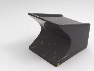 Kumbo Stool Low-poly 3D model