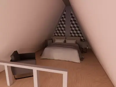 A Frame Cabin 3D model