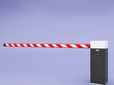 Road Barrier 3D model