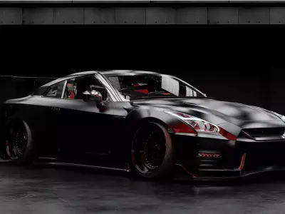 Ready 3D Garage Model  3D model