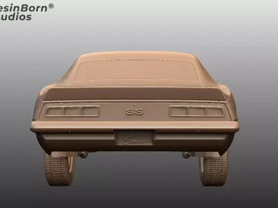 1969 Chevrolet Camaro SS  3D print model