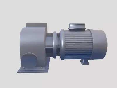 Motor Lowpoly Low-poly 3D model