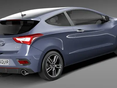 Hyundai i30 Turbo 3-door 2015 3D model