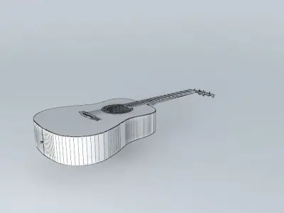 Dreadnought Guitar Free 3D model