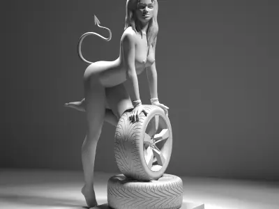 Sexy Devil Car Demon-3dprint Stl 3D print 3d design stl file 3D print model