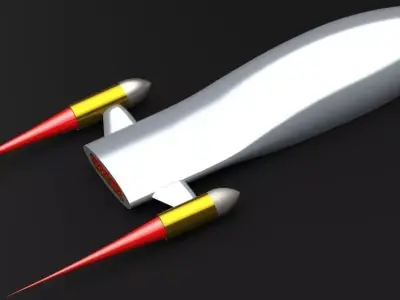 Smooth Spaceship Free 3D model