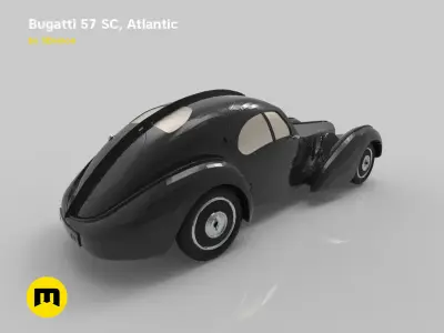 Bugatti 57cs atlantic 3D print model