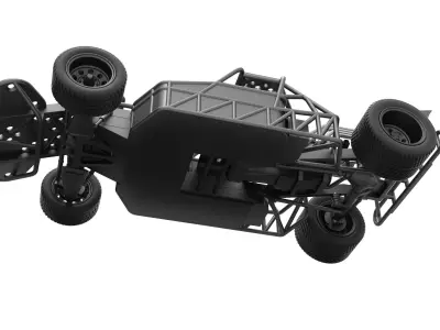 Flip car from the movie Fast and Furious 6 Scale 1 to 25 3D print model