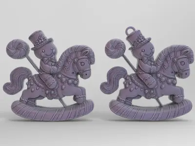 cookie horse decor 3D print model