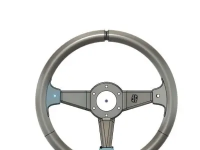 3D Printed 350mm Steering wheel 3D print model