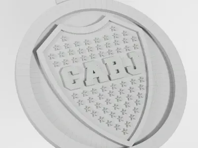 Boca Juniors logo 3D print model