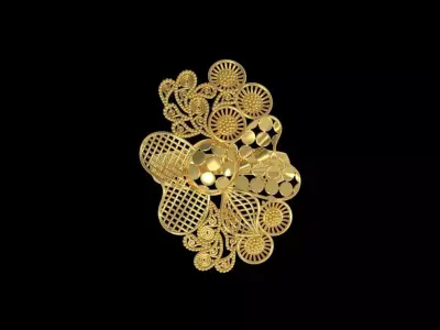 Fusion Gold Rings RAA02 3D print model