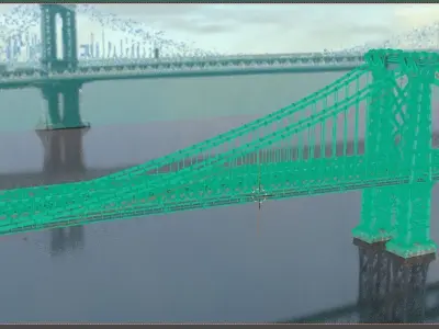 Williamsburg Bridge 3D model