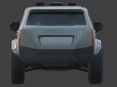Cyberpunk Tactical Performance SUV 3D Model Low-poly 3D model by Choco-Bear