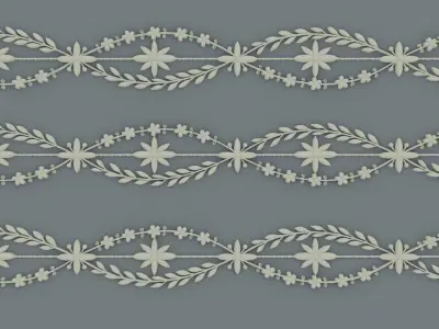 ornament baroque V4 3D model