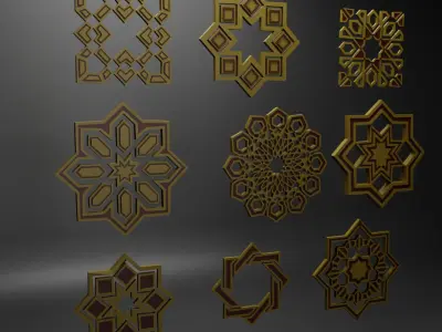 6 trim pattern  3D model