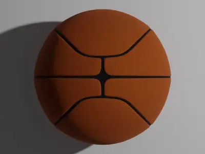 Basketball ball Low-poly 3D model order