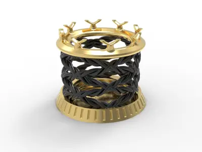 Pen Holder Crown 3D print model