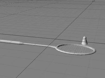 Sport Equipment - Badminton 3D model