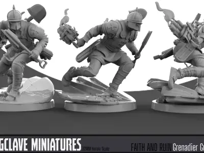 Grenadier Gustl - Zug 7 Warband - Combat Engineer 3D print model