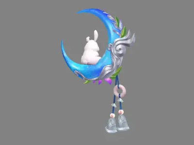 Cartoon chinese holiday decoration Low-poly 3D model