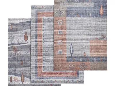 Rug Set 1352 3D model