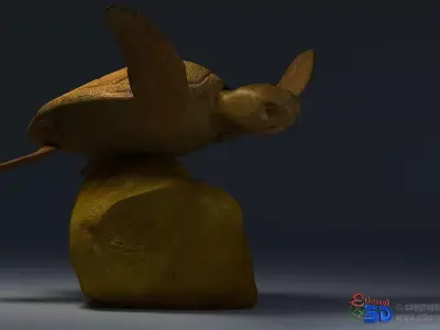 Turtle Sculpture 3D model