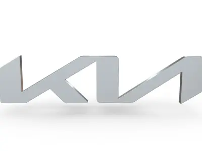 Kia new logo 3D model by 3dlogoman