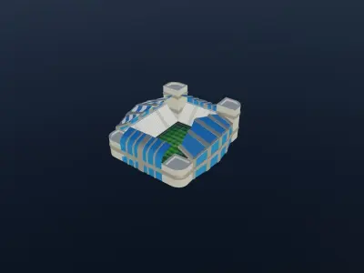 Football Stadium - Greece Low-poly 3D model
