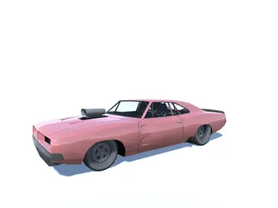 HD Classic Cars 6 Pack Low-poly 3D model