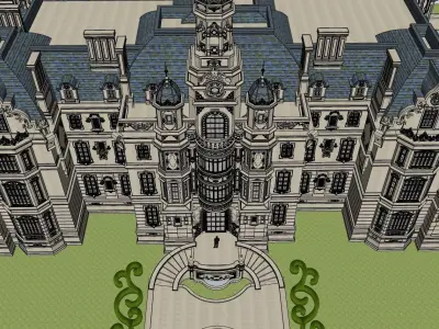 luxury classical royal residence  3D model