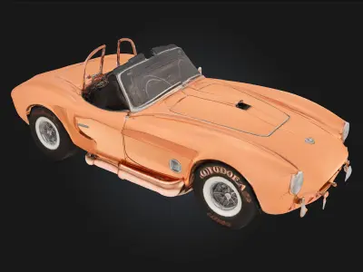 Copper Cobra Roadster  Sleek Power with a Gleaming Finish 3D model