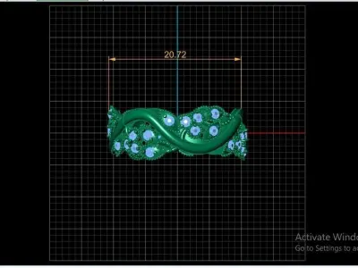 LUXURY FILIGIREE RING 3D PRINTABLE MODEL 3D print model