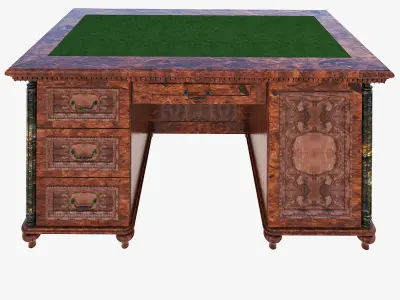 Luxury writing table 3D model
