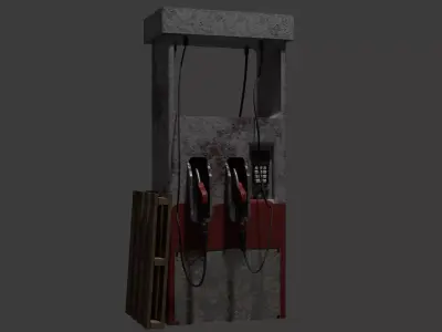 Abandonned Gas Station 3D model