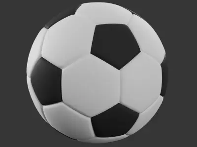 Football Low-poly 3D model order