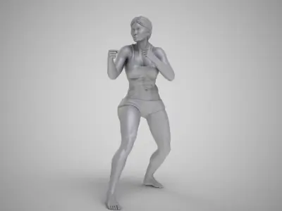 Boxer Girl 2 3D print model