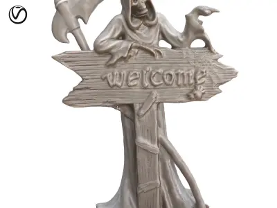 skeleton of death 3D model