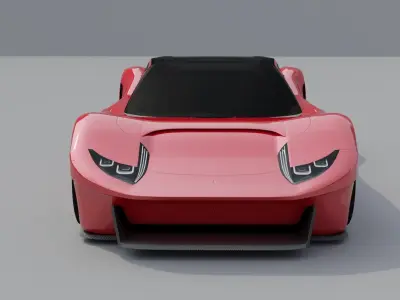 VEGA supercar virility and character 3D model