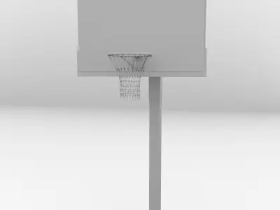 Basketball Backboard 3D model