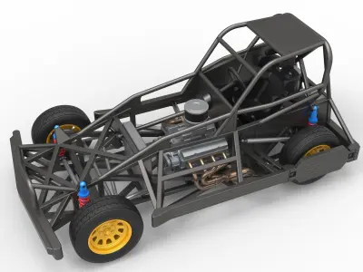 New Zealand Superstock car Base Version 2 Scale 1 to 25 3D print model