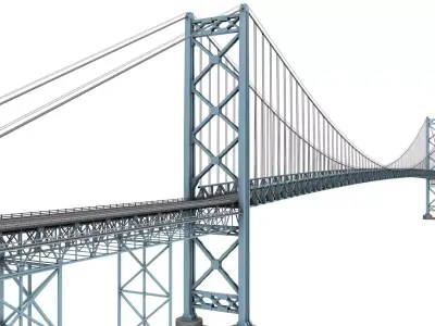 Ambassador Bridge 3D model