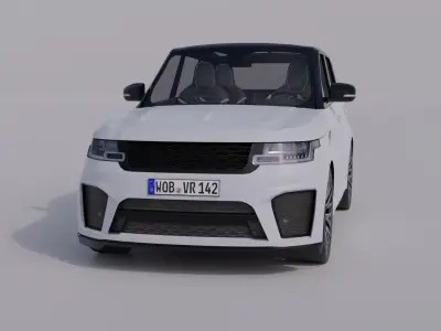 Generic Luxury SUV 3 Low-poly 3D model