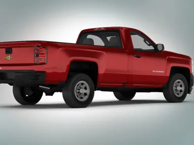 Chevrolet Silverado 1500 Low-poly 3D model