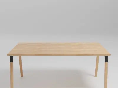 OGI W - Rectangular workstation desk - Free 3D model