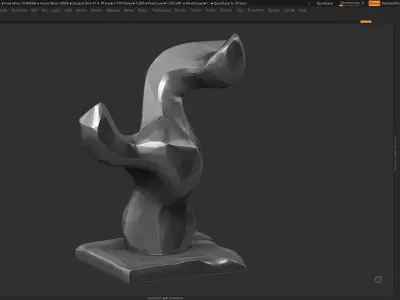 Modern Abstract sculpture 3d print model 142 3D print model