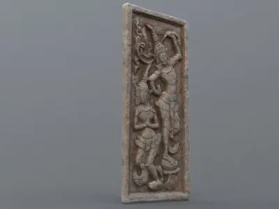 Wall Decoration Low-poly 3D model